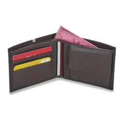 Tommy Hilfiger - TH CORP LEATHER CC AND COIN Marron