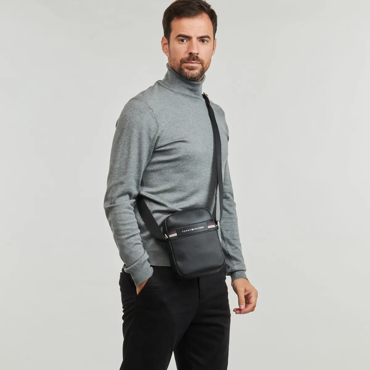 Tommy Hilfiger - TH CORP TEXTURE MNI REPORTER Noir