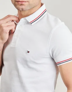 Tommy Hilfiger - TIPPED SLIM FIT POLO Blanc Best