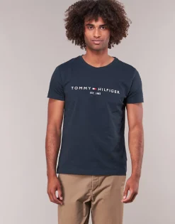 Tommy Hilfiger - TOMMY FLAG HILFIGER TEE Marine Clearance