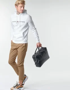 Hot Tommy Hilfiger - TOMMY LOGO HOODY Blanc