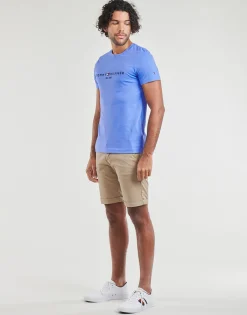 Tommy Hilfiger - TOMMY LOGO TEE Bleu Discount