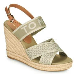 Hot Tommy Hilfiger - TOMMY WEBBING HIGH WEDGE SANDAL Kaki