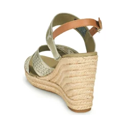 Hot Tommy Hilfiger - TOMMY WEBBING HIGH WEDGE SANDAL Kaki