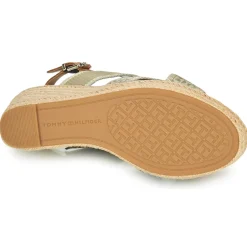 Hot Tommy Hilfiger - TOMMY WEBBING HIGH WEDGE SANDAL Kaki