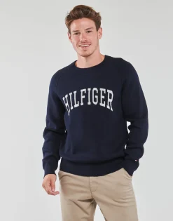 Tommy Hilfiger - VARSITY GRAPHIC CREW NECK Marine Hot