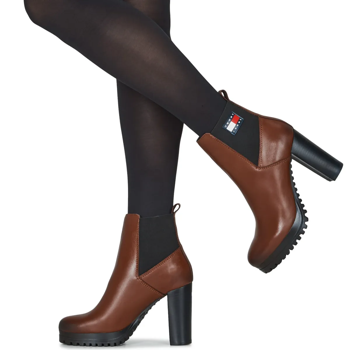 Hot Tommy Jeans - ESSENTIALS HIGH HEEL Marron