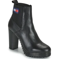 Sale Tommy Jeans - Essentials High Heel Boot Noir