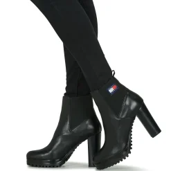 Sale Tommy Jeans - Essentials High Heel Boot Noir