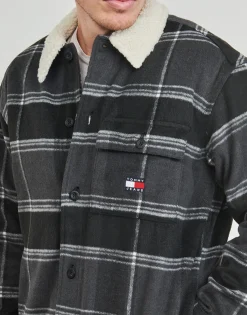 Tommy Jeans - TJM CHECK SHERPA OVERSHIRT EXT Multicolore Hot
