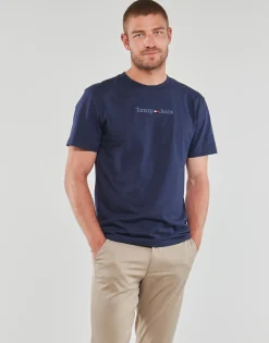 Best Tommy Jeans - TJM CLSC SMALL TEXT TEE Marine