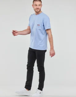 Sale Tommy Jeans - TJM CLSC TIMELESS TOMMY TEE Bleuciel