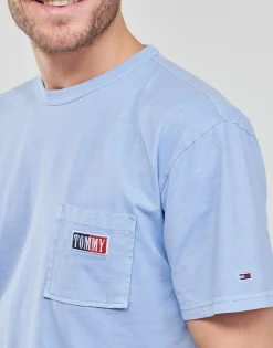 Sale Tommy Jeans - TJM CLSC TIMELESS TOMMY TEE Bleuciel