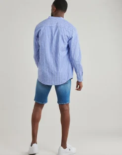 Tommy Jeans - TJM LINEN MIX BND STP SHRT EXT