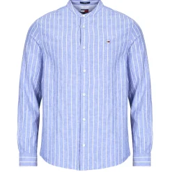 Tommy Jeans - TJM LINEN MIX BND STP SHRT EXT