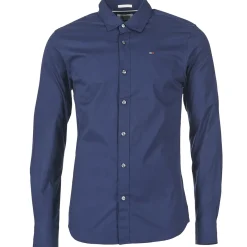 Outlet Tommy Jeans - TJM ORIGINAL STRETCH SHIRT Marine