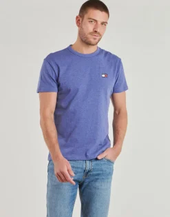 Discount Tommy Jeans - TJM REG BADGE TEE EXT Bleu