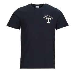 New Tommy Jeans - TJM REG CURVED LETTERMAN TEE Marine