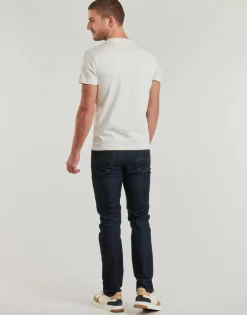 Best Tommy Jeans - TJM REG LINEAR LOGO TEE EXT Beige