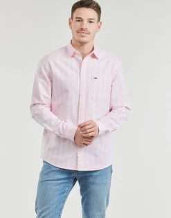 Tommy Jeans - TJM REG OXFORD STRIPESHIRT Rose