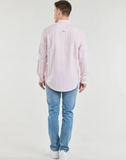 Tommy Jeans - TJM REG OXFORD STRIPESHIRT Rose
