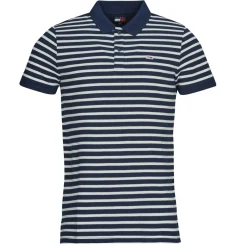 Tommy Jeans - TJM SLIM PLACKET POLO EXT Marine Outlet