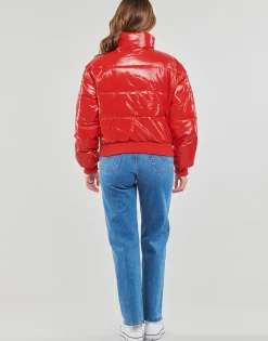 Sale Tommy Jeans - TJW BADGE GLOSSY PUFFER Rouge