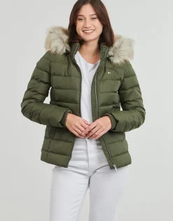 Clearance Tommy Jeans - TJW BASIC HOODED DOWN JACKET EXT Kaki