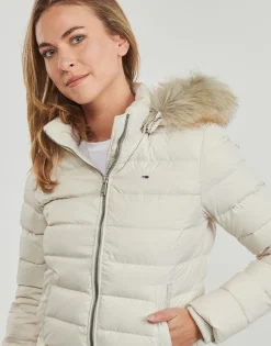 Tommy Jeans - TJW BASIC HOODED DOWN JACKET EXT Beige Clearance