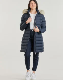 Best Tommy Jeans - TJW ESSENTIAL HOODED DOWN COAT Marine