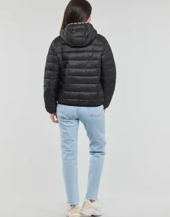 Tommy Jeans - TJW QUILTED TAPE HOODED JACKET Noir Sale