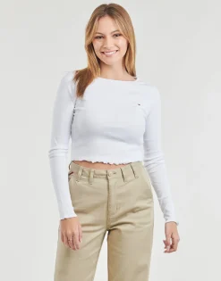 Tommy Jeans - TJW RUCHE RIB TOP LS
