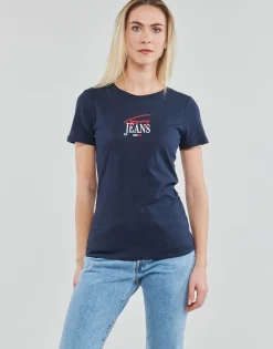 Hot Tommy Jeans - TJW SKINNY ESSENTIAL LOGO 1 SS Marine