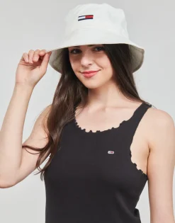 Hot Tommy Jeans - TJW SKINNY RIB BABYLOCK TANK Noir