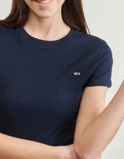 Best Tommy Jeans - TJW SLIM C-NECK TEE Marine