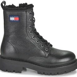 Tommy Jeans - TJW URBAN BOOT TUMBLED LTR WL Noir Discount