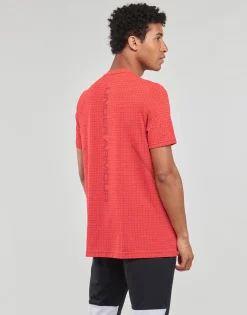 Under Armour - SEAMLESS GRID SS Bordeaux Hot