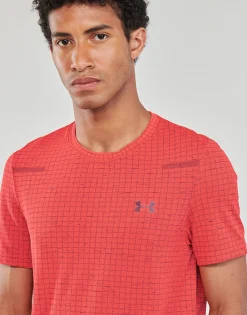Under Armour - SEAMLESS GRID SS Bordeaux Hot