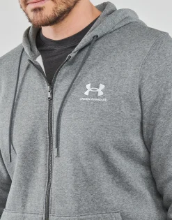Best Under Armour - UA ESSENTIAL FLEECE FZ HOOD Gris