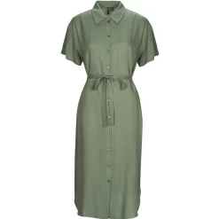 Vero Moda - VMBUMPY SS CALF SHIRT DRESS NOOS