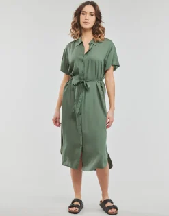 Vero Moda - VMBUMPY SS CALF SHIRT DRESS NOOS
