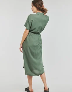 Vero Moda - VMBUMPY SS CALF SHIRT DRESS NOOS
