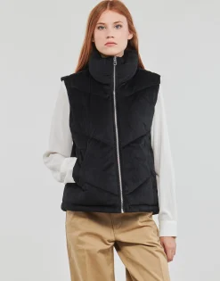 Vero Moda - VMDEBBIESOFIA CORDUROY WAISTCOAT Noir
