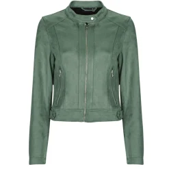 Sale Vero Moda - VMJOSE MARI SHORT FAUX SUEDE JACKET BOOS Vert