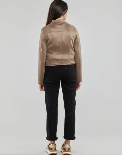 Vero Moda - VMJOSE MARI SHORT FAUX SUEDE JACKET BOOS Marron Hot