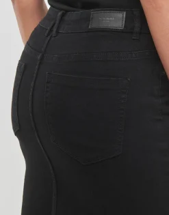 Discount Vero Moda - VMLUNA HR DENIM SKIRT MIX GA Noir