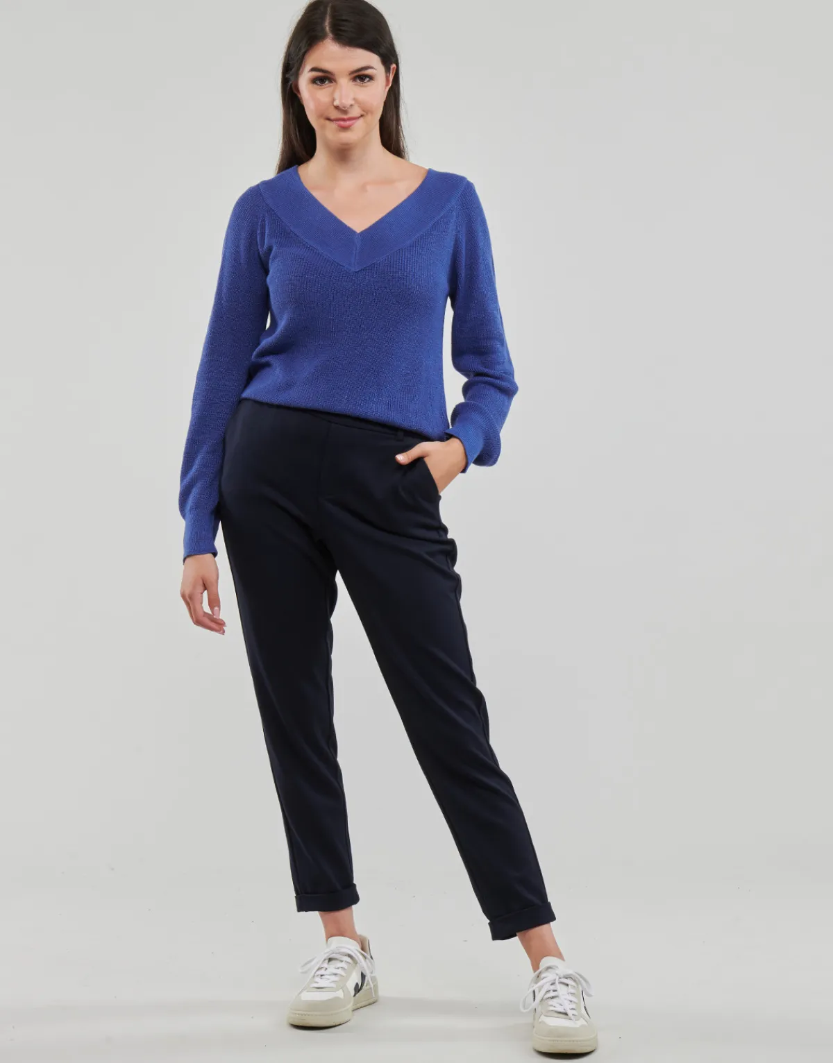 Vero Moda - VMMAYA MW LOOSE SOLID PANT NOOS Marine