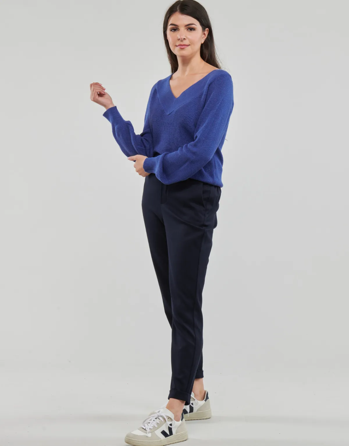 Vero Moda - VMMAYA MW LOOSE SOLID PANT NOOS Marine