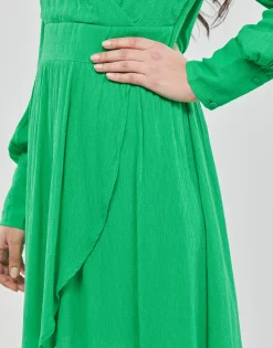 Vero Moda - VMPOLLIANA LS SHORT DRESS WVN Vert Hot