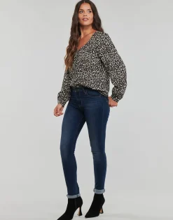 Vero Moda - VNMNAJA LS V NECK PLEAT SHIRT Beige